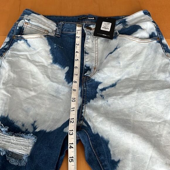 NWT SIZE 11 CLOUDY DAZE BLEACH STRAIGHT LEG JEANS - Picture 7 of 10